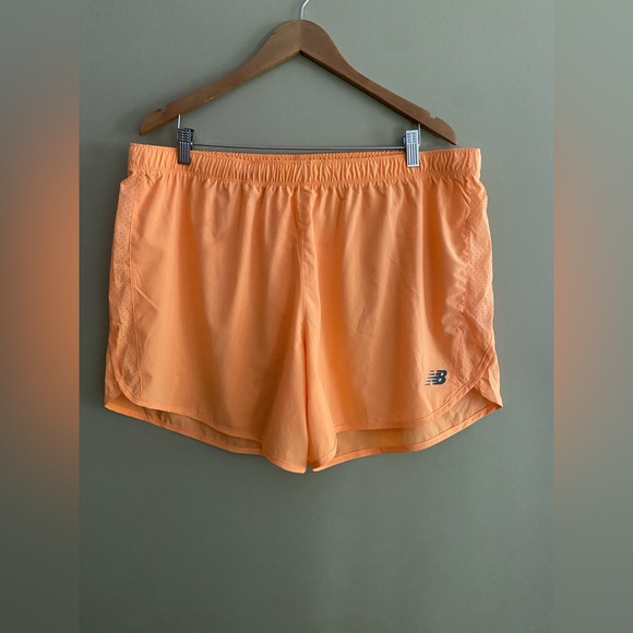 New Balance Orange Athletic Shorts Moisture-Wicking Design - Picture 16 of 17